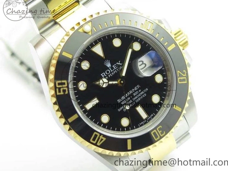 MiroTime 0416 Comfortable Submariner 116613LN Noob 1:1 Best Edition Black Dial On SS YG Bracelet A2836 V 3569